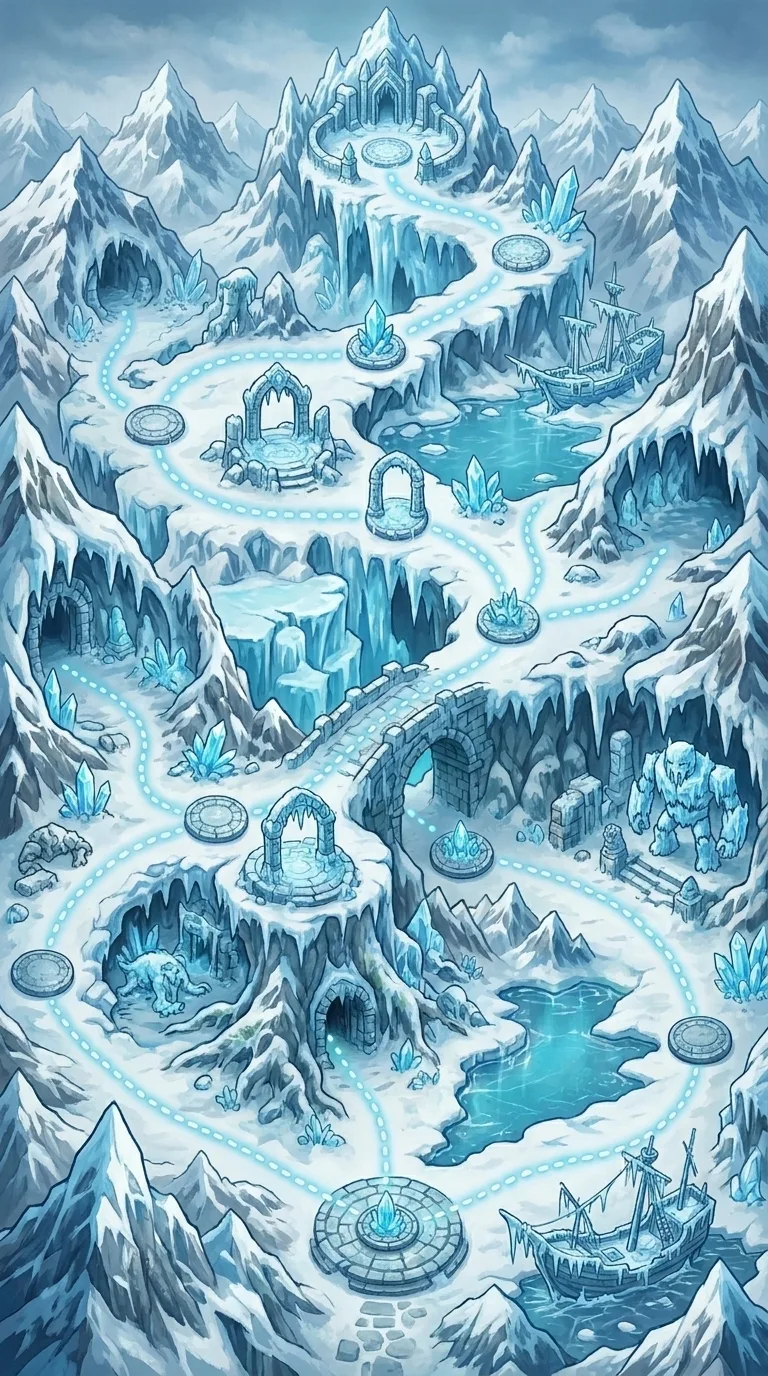Frozen Ascent map